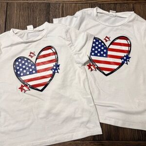 Patriotic Flag Heart SHEIN 2-3Y t-shirt